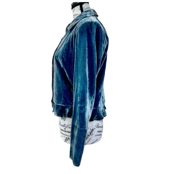 Elliott Lauren Women’s Silk-Blend Jacket. Emerald-Green. Size 6 - Picture 6 of 10